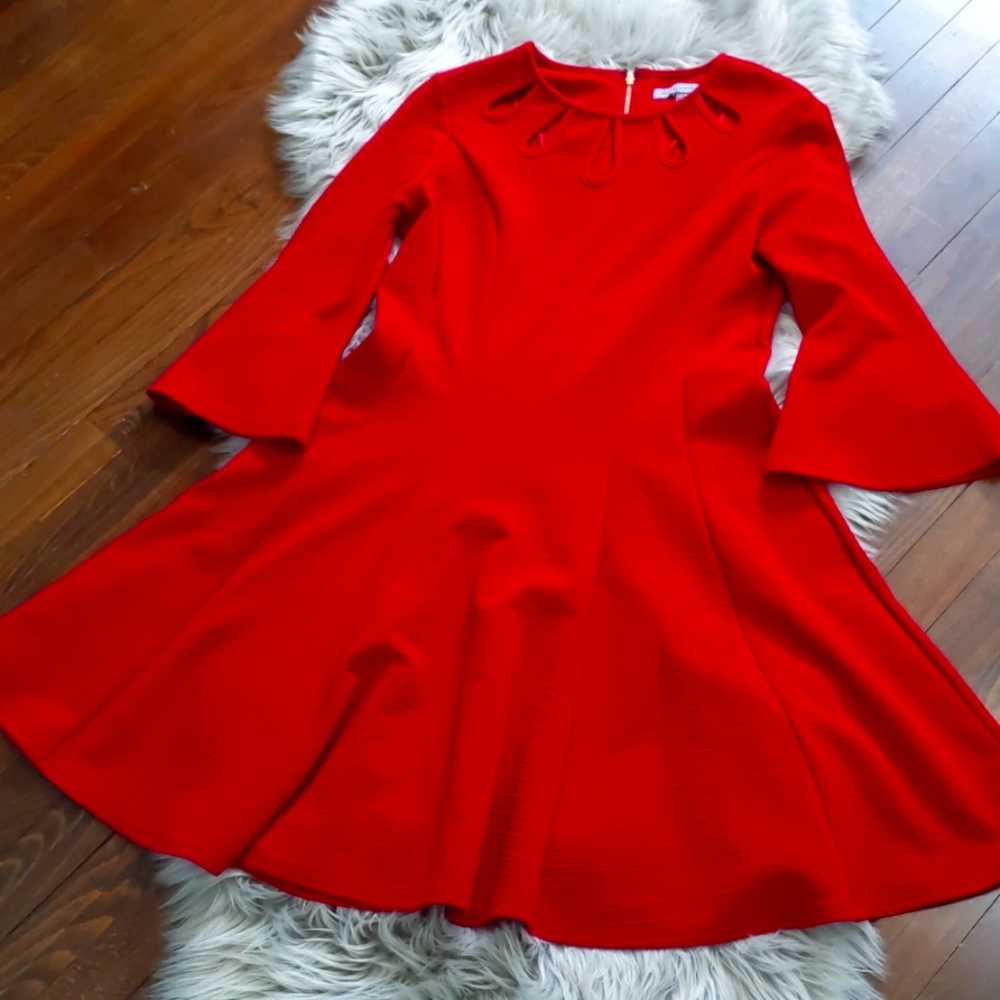 Red holiday dress